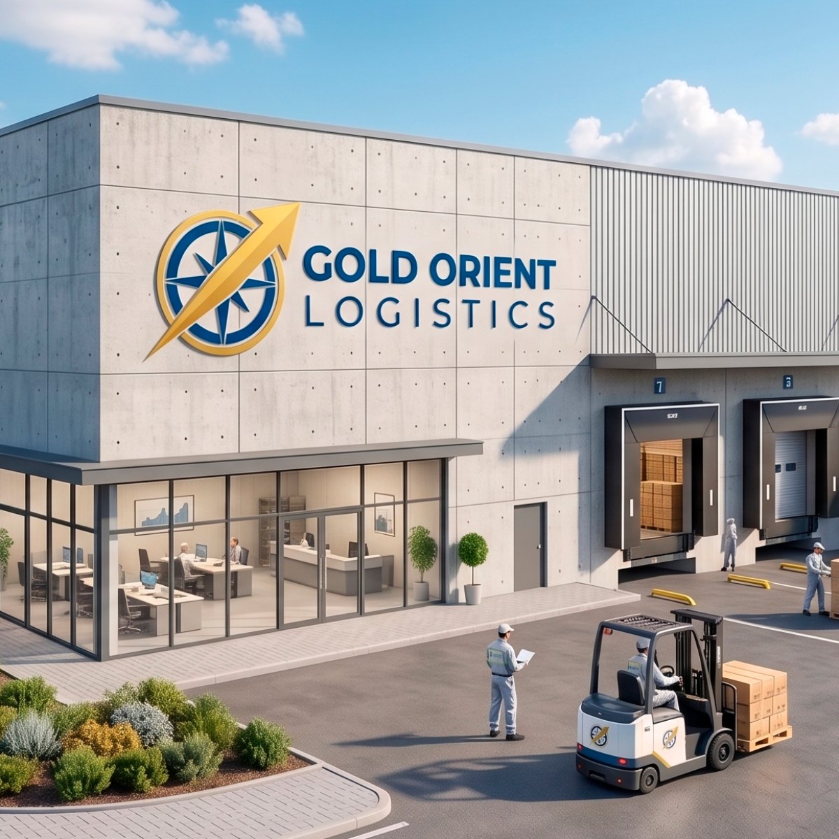Терминал и склад Gold Orient Logistics в Алматы